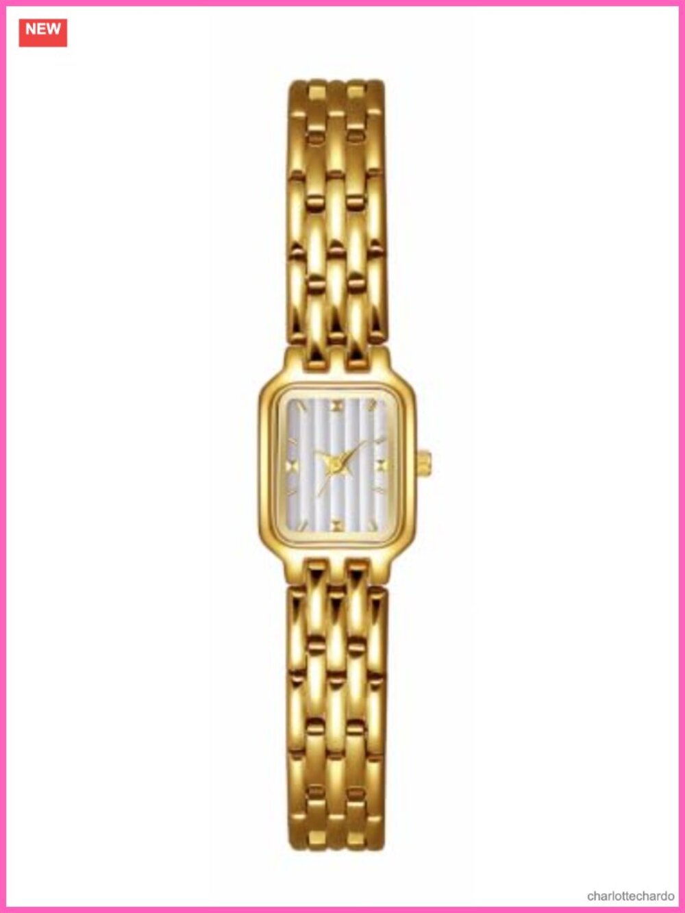 Women's Retro Square Quartz Watch Stainless Steel Band Analog Wristwatch